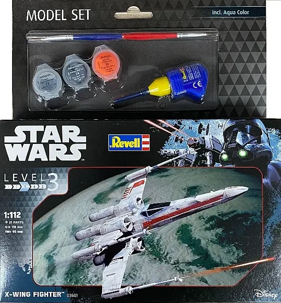 STAR WARS MODEL KIT 1/112 MODEL SET X-WING FIGHTER 11 CM